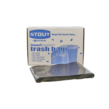 30 Gal Trash Bags Black, 90 PK